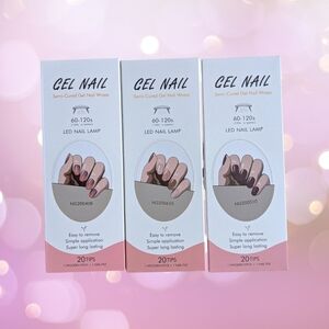 ✨3 Sets ✨ Hanny & Chuck Semi-cured Gel Nail Strips
